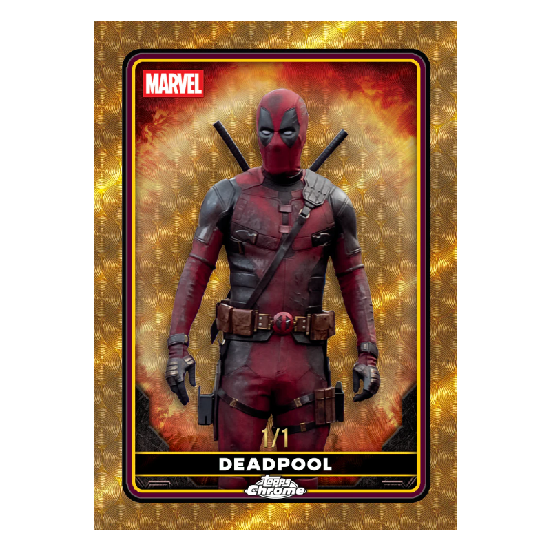 2025 Topps Chrome® Deadpool - Value Box /  2025 ท็อปส์ โครม เดดพูล แวลูบ็อกซ์ [ยกล่อง 7 แพ็ค]