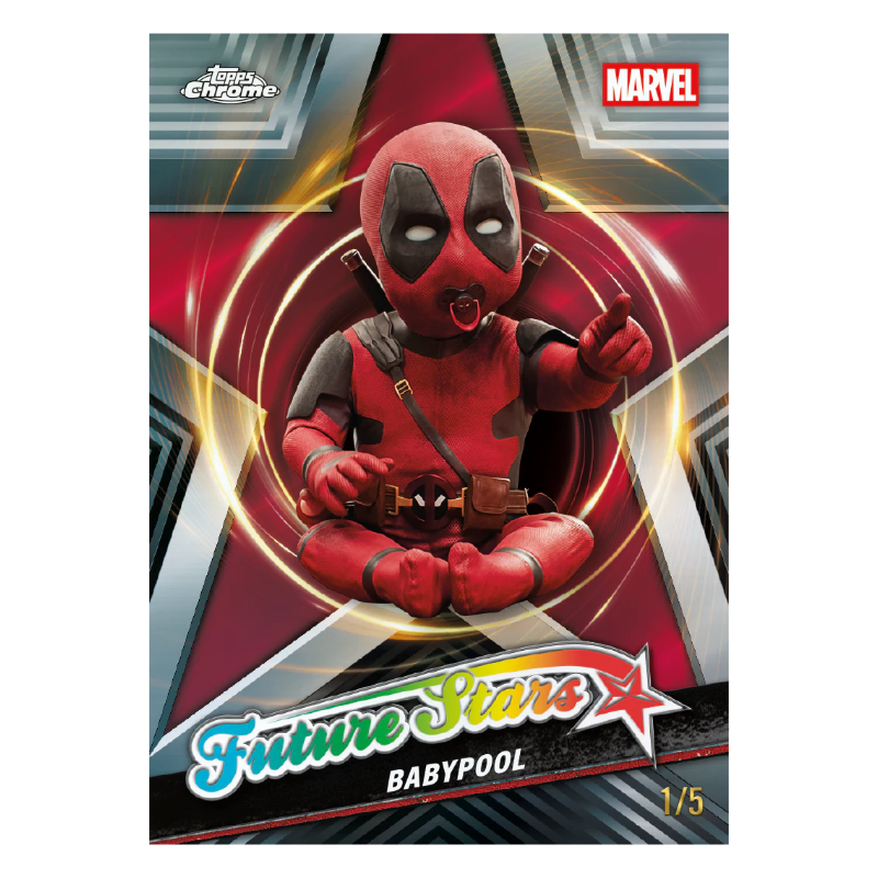 2025 Topps Chrome® Deadpool - Value Box /  2025 ท็อปส์ โครม เดดพูล แวลูบ็อกซ์ [ยกล่อง 7 แพ็ค]
