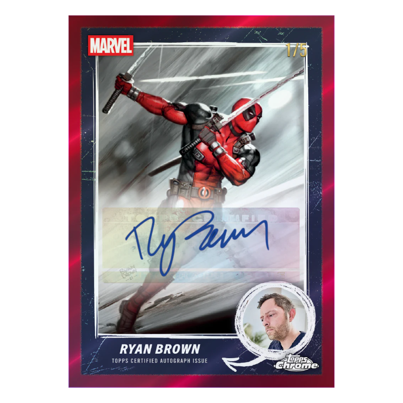 2025 Topps Chrome® Deadpool - Value Box /  2025 ท็อปส์ โครม เดดพูล แวลูบ็อกซ์ [ยกล่อง 7 แพ็ค]