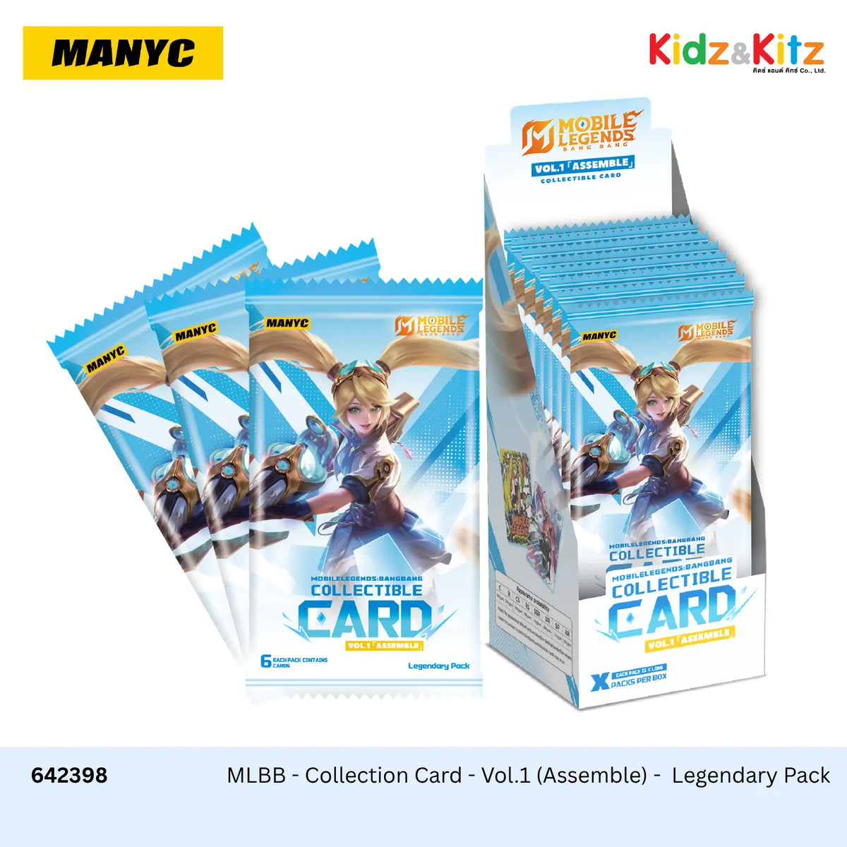 MLBB - Collection Card - Vol.1 (Assemble) -  Legendary Pack (ยก Box 10 Packs/Box) - MANYC