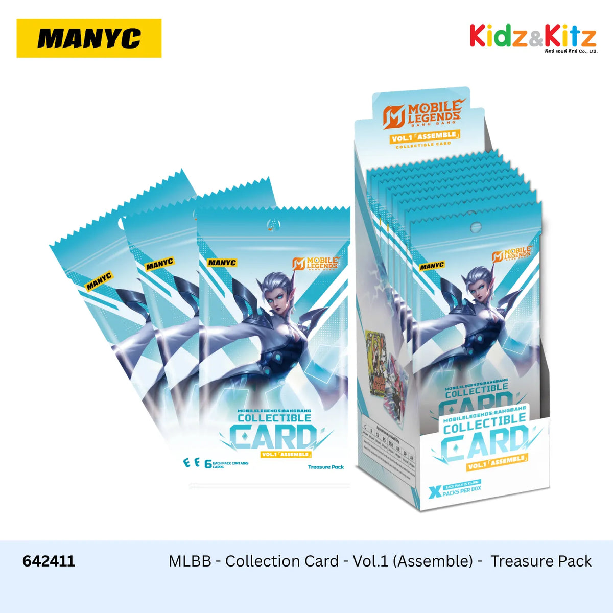 MLBB - Collection Card - Vol.1 (Assemble) -  Treasure Pack (ยก Box 10 Packs/Box) - MANYC