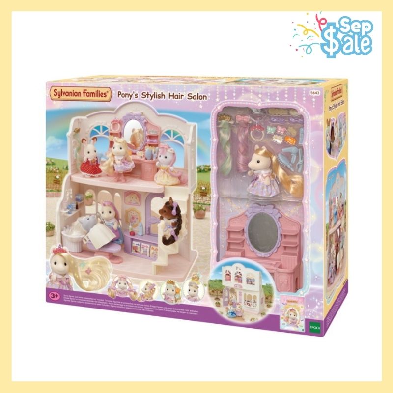 Sylvanian Families Pony's Stylish Hair Salon  / ซิลวาเนียน ร้านแต่งผมโพนี่