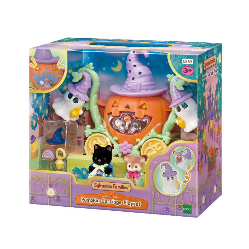 Sylvanian Families Pumpkin Carriage Playset / ซิลวาเนียน ชุดรถม้าฟักทอง
