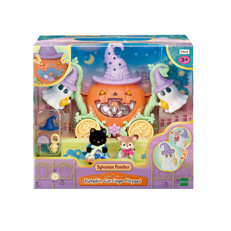 Sylvanian Families Pumpkin Carriage Playset / ซิลวาเนียน ชุดรถม้าฟักทอง