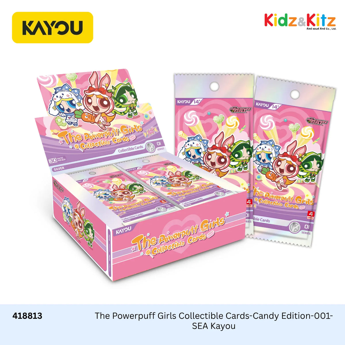 The Powerpuff Girls Collectible Cards-Candy Edition-001-SEA Kayou - การ์ดสะสม พาวเวอร์พัฟฟ์เกิลส์ (ยกกล่อง 30 ซอง)