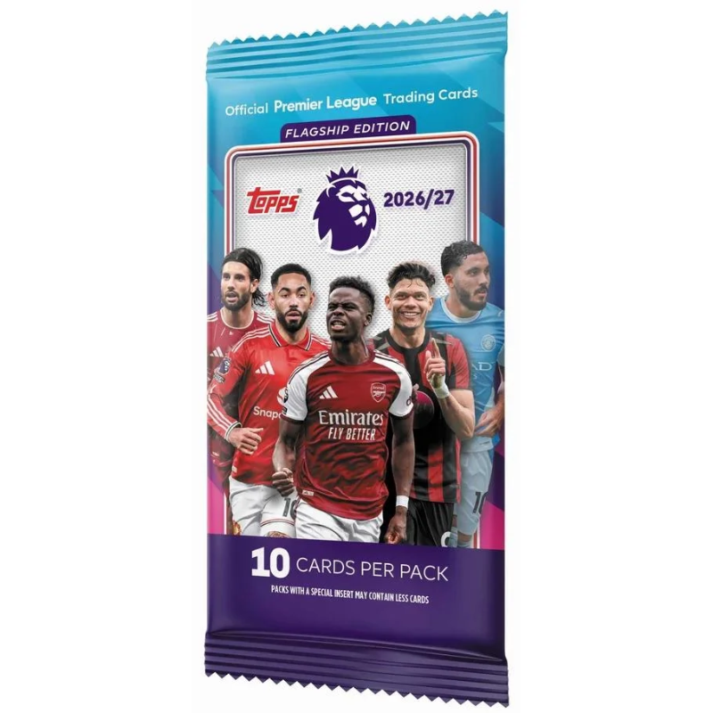 การ์ดฟุตบอล Topps Premier League 2027 - Flagship Edition - (ยกกล่อง)  28 ซอง