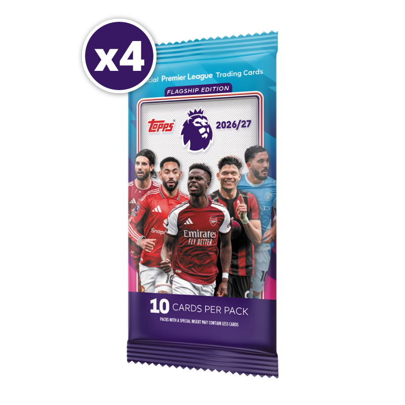 การ์ดฟุตบอล Topps Premier League 2027 - Flagship Edition - (แบบซอง) x 4 ซอง