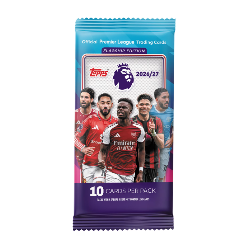 การ์ดฟุตบอล Topps Premier League 2027 - Flagship Edition - (แบบซอง) x 8 ซอง