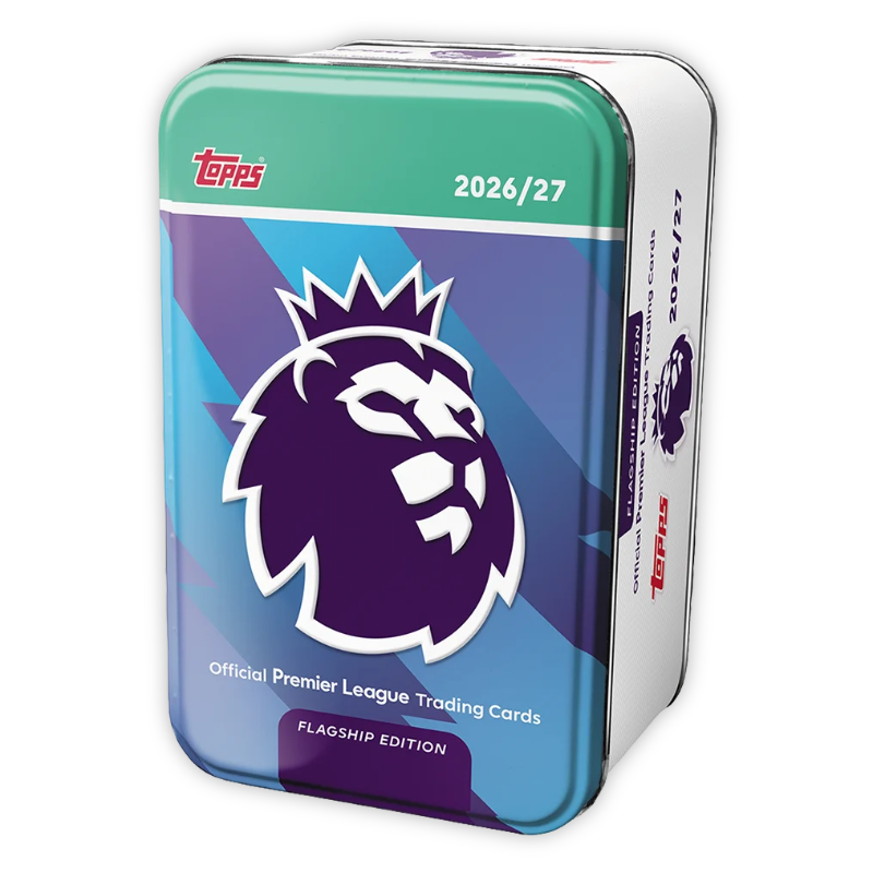 การ์ดฟุตบอล Topps Premier League 2027  ซูเปอร์ทินบล็อก - Super Tin 2 แถบเขียว