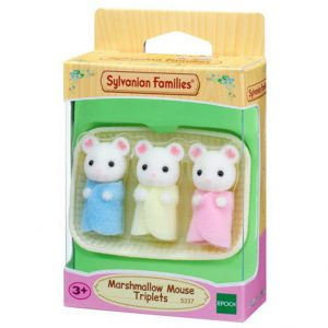 Sylvanian Families Marshmallow Mouse Triplets / ซิลวาเนียน แฟมิลี่ หนูมาร์ชเมลโล่แฝดสาม