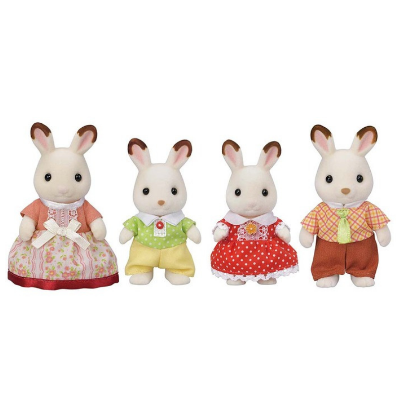 Sylvanian Families New Chocolate Rabbit Family / ซิลวาเนียน แฟมิลี่ ครอบครัวชอคโกแลตแรบบิท ชุดใหม่