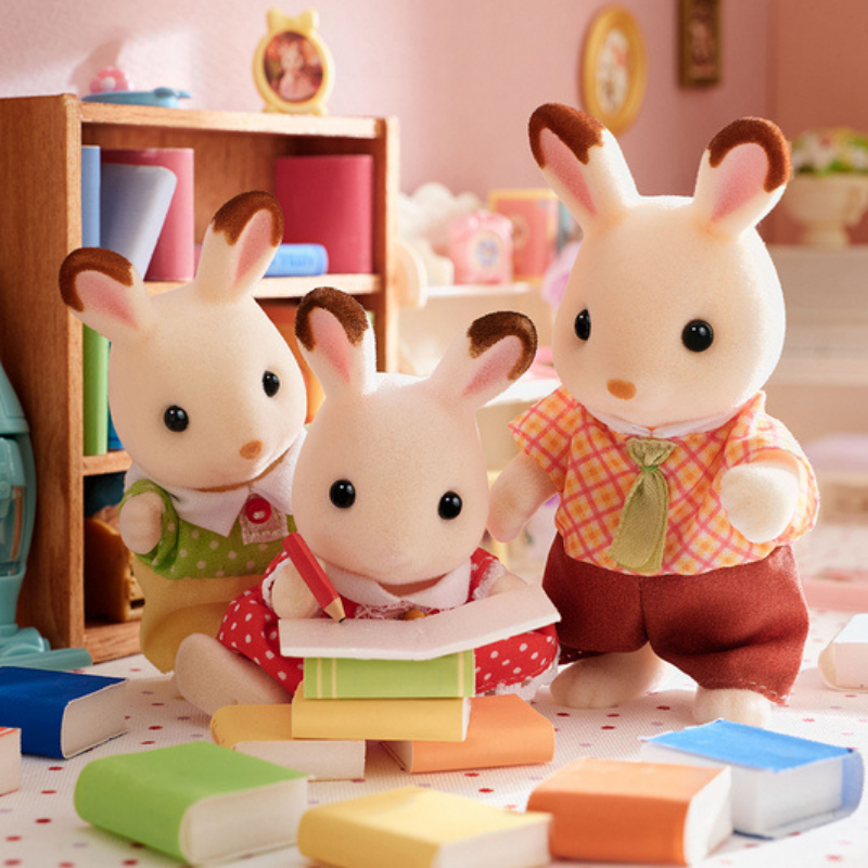 Sylvanian Families New Chocolate Rabbit Family / ซิลวาเนียน แฟมิลี่ ครอบครัวชอคโกแลตแรบบิท ชุดใหม่