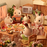 Sylvanian Families New Chocolate Rabbit Family / ซิลวาเนียน แฟมิลี่ ครอบครัวชอคโกแลตแรบบิท ชุดใหม่