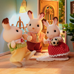Sylvanian Families New Chocolate Rabbit Family / ซิลวาเนียน แฟมิลี่ ครอบครัวชอคโกแลตแรบบิท ชุดใหม่